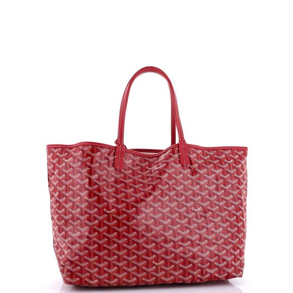 Goyard Saint Louis Tote Coated Canvas PM Red - Picture 3 of 9